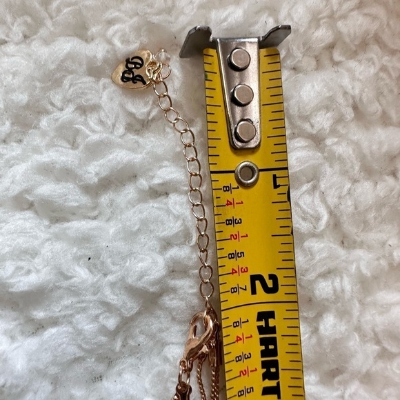Betsey Johnson Illusions Layered Charm Necklace Gold Tone 5300 red Aug 28 - Picture 11 of 13
